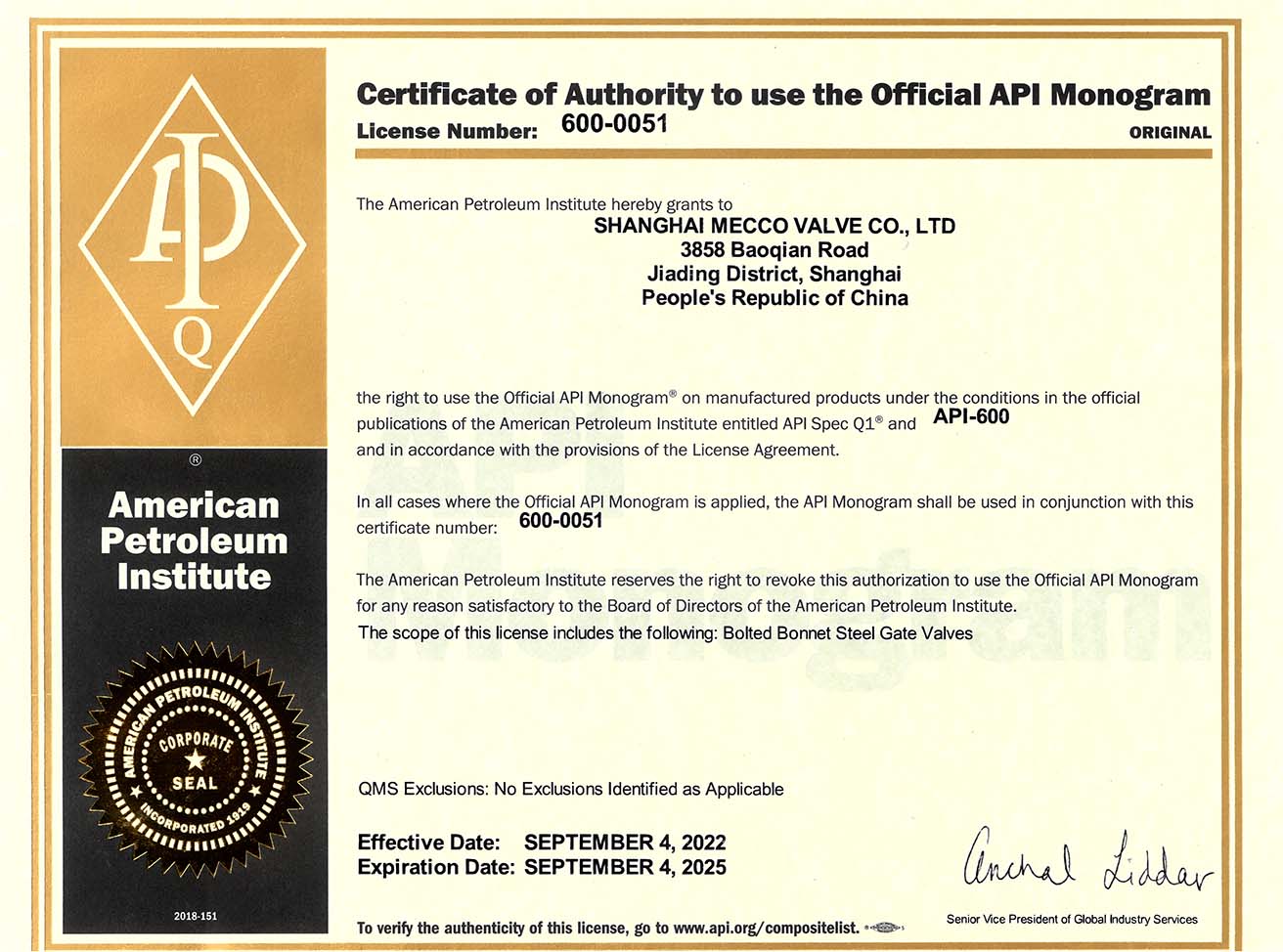 API 600